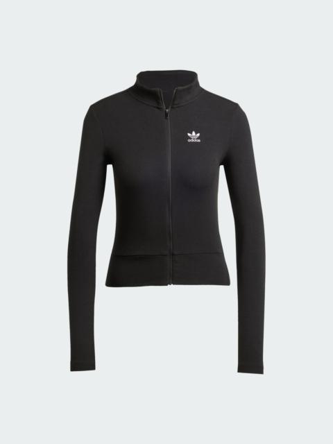 adidas Essentials Ribbed Full-Zip Track Top