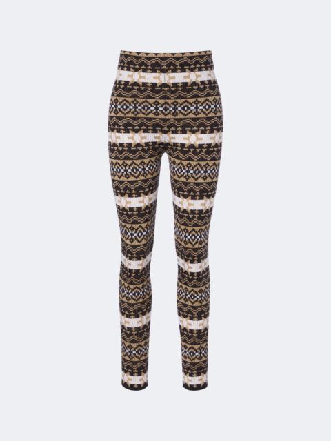 Jean Paul Gaultier Knitted virgin wool leggings