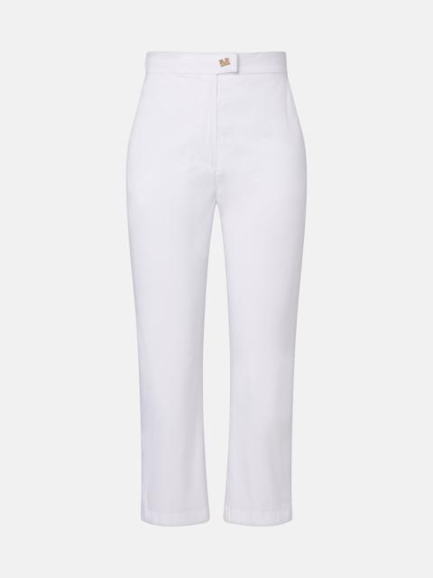 Max Mara Curve cotton-blend cropped straight pants