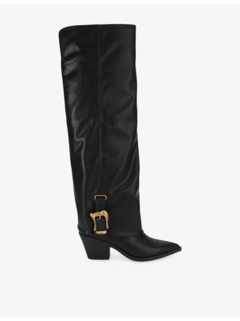 STEVE MADDEN Sorcere Faux-Leather High Boots