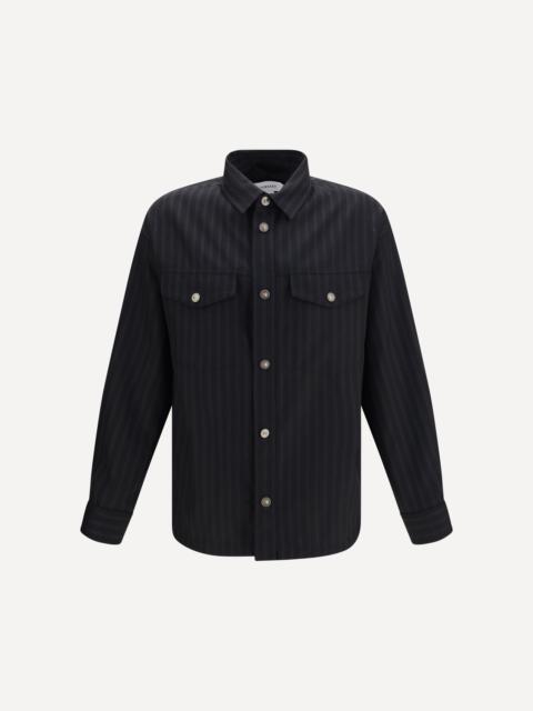 VERSACE Greca Monogram jacquard wool Shirt