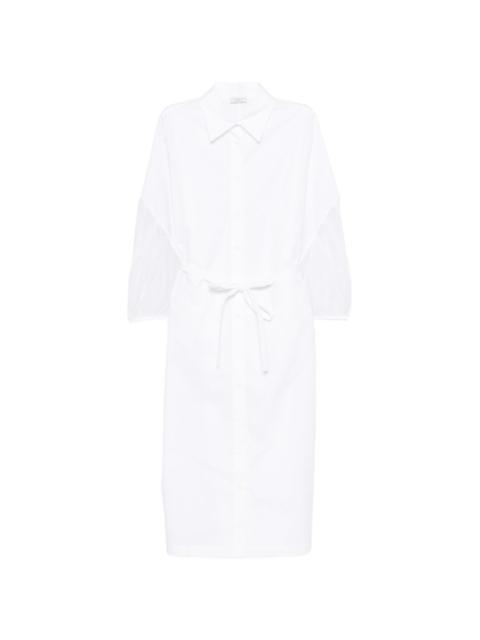 PESERICO tie-waist midi dress