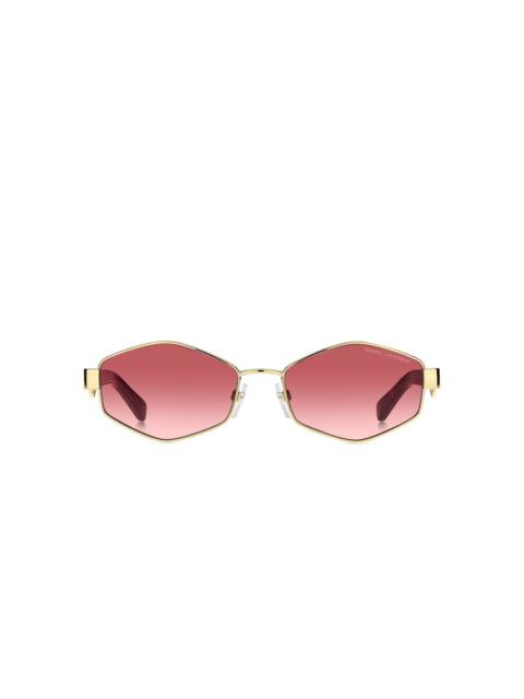 Marc Jacobs geometric-frame chain-strap sunglasses