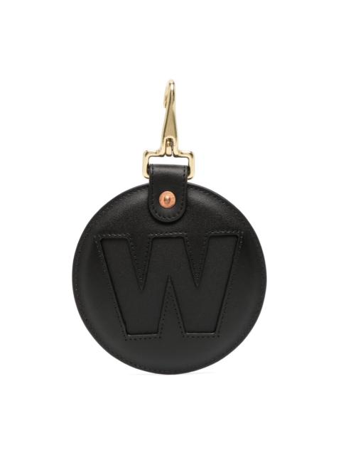 Walter Van Beirendonck W-charm leather keyring