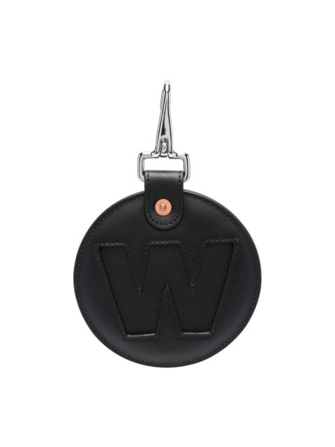 Walter Van Beirendonck W-charm leather keyring