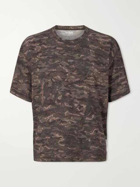 SATISFY Embellished Printed Space-O™ Mesh T-shirt