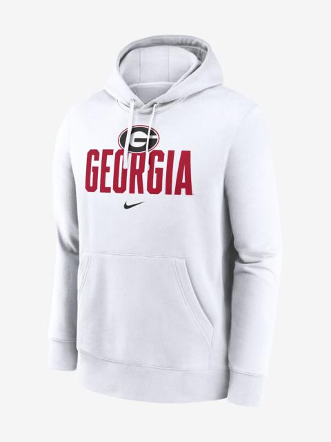 Georgia Bulldogs Primetime Club Campus Nike Men's College Pullover Hoodie