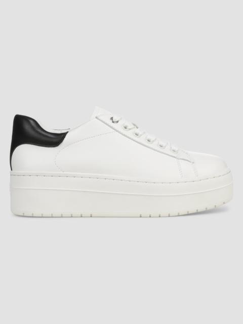 Favorite Daughter Women's Naomi 50MM Leather Platform Sneakers - White Black