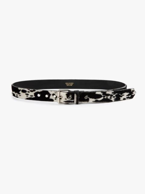 Dries Van Noten PRINTED FUR BELT