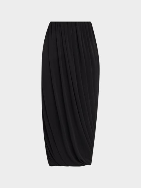 Cinq à Sept Calden Draped Midi Skirt