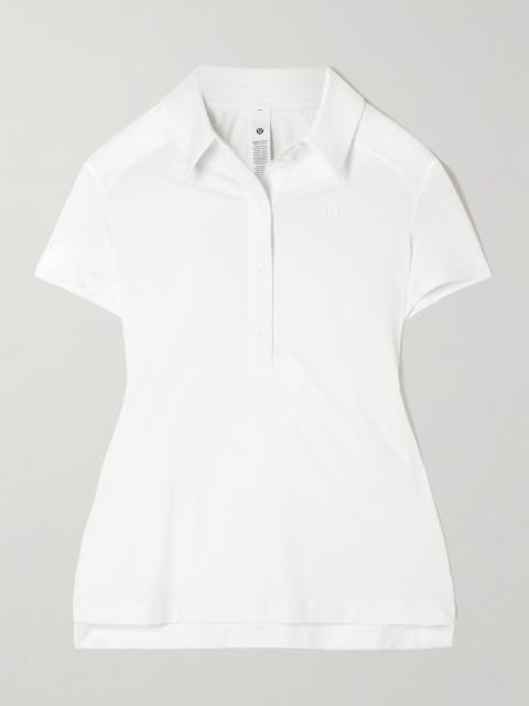 lululemon Quick Dry Short Sleeve Stretch Recycled Polo Shirt