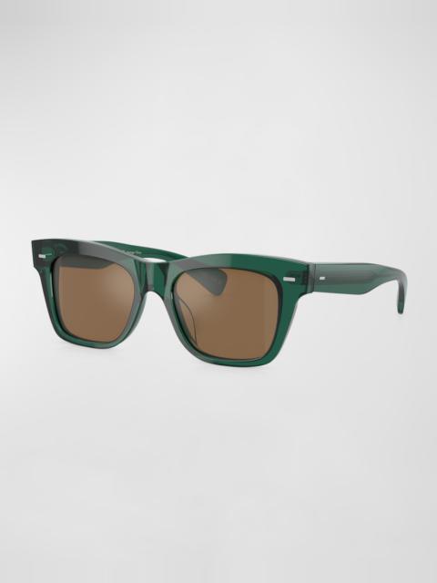 Oliver Peoples Ms. Oliver Acetate Square Sunglasses