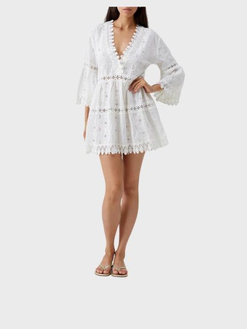 MELISSA ODABASH Kaftan Victoria  White