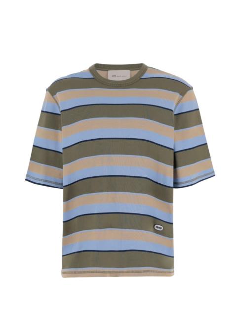 AMI Paris striped polo shirt