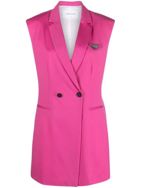 FABIANA FILIPPI sleeveless merino-wool blazer