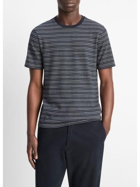 Vince Striped Cotton T-Shirt