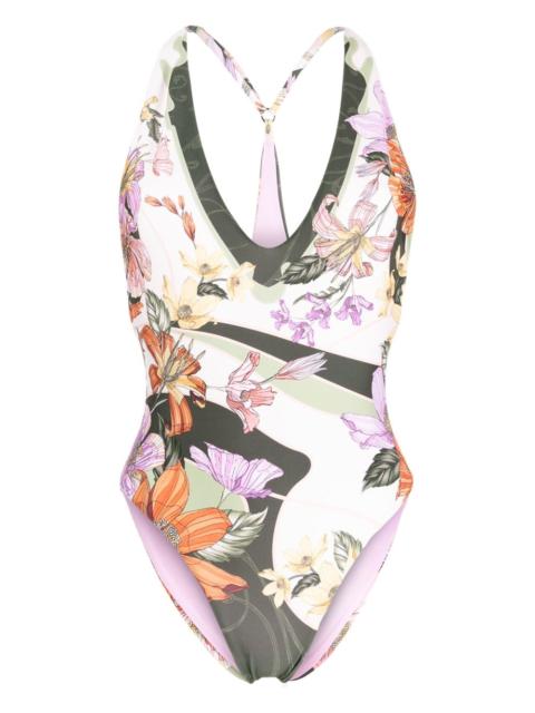 Agua by Agua Bendita Aloe floral-print swimsuit