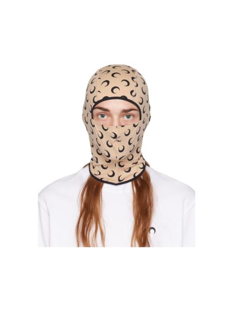 Marine Serre Beige All Over Moon Balaclava