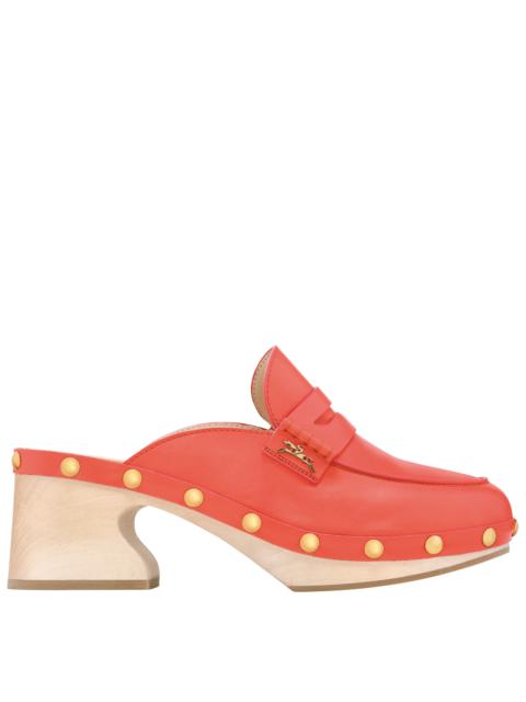 Longchamp La Cigale Clogs Strawberry - Leather