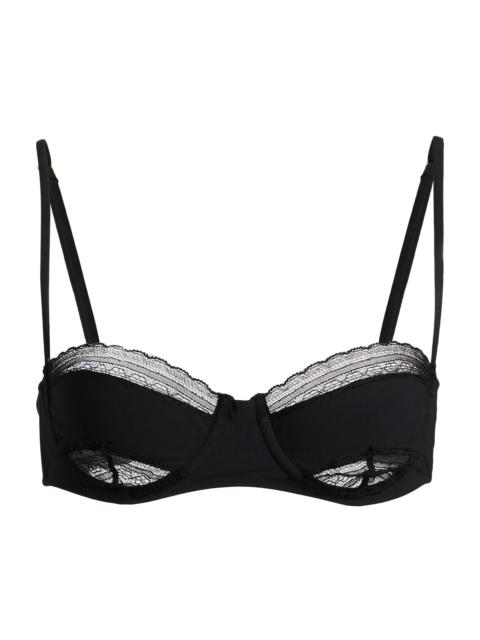KIKI DE MONTPARNASSE Women's Lace Balconette Bikini Top - Black
