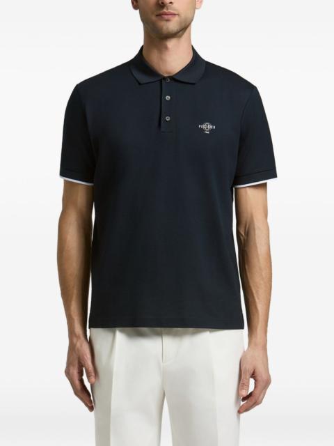 PESERICO Piquet logo-print polo shirt