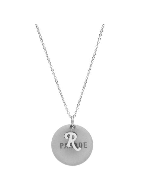 Raf Simons RS Parade Silver Medallion Necklace in Silver