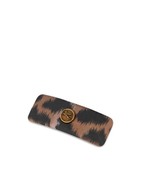 Etro leopard-print hair clip