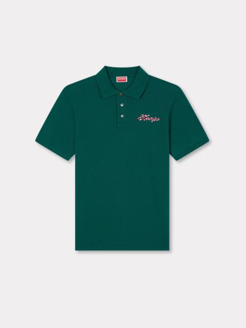 'KENZO Winter Holidays' embroidered slim polo in cotton
