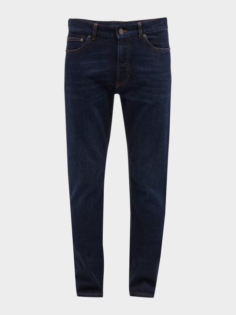 ZEGNA Men's 5-Pocket Dark Wash Denim Jeans