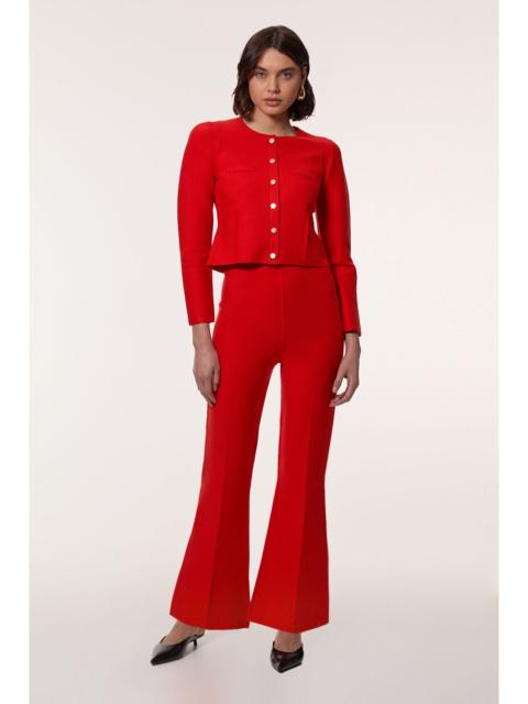 KAREN MILLEN Flared Knitted Trousers