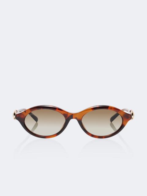 GUCCI Horsebit round sunglasses