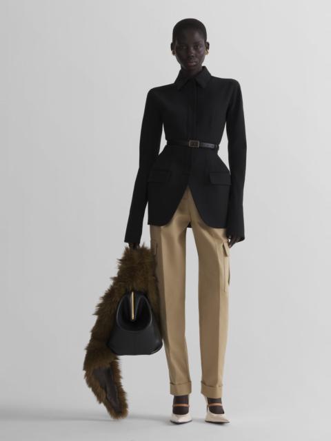 MUGLER black shirt jacket