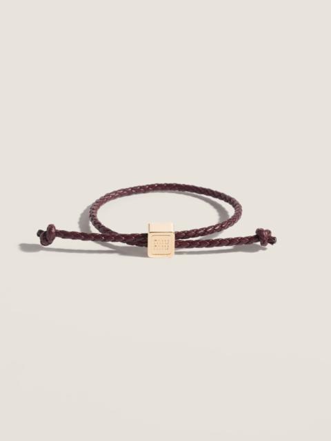 Miu Miu Leather bracelet