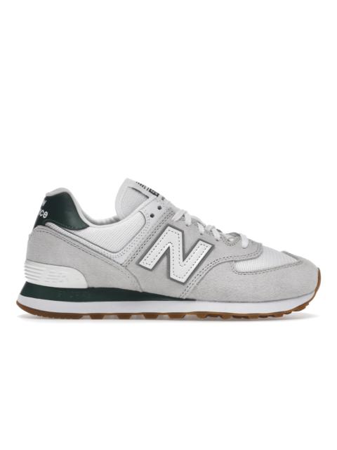 New Balance 574 White Green Gum