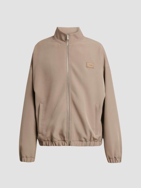 AMIRI Men's Cady Logo Patch Track Jacket - Dark Sand