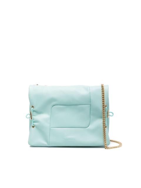 LANCEL logo-embossed leather shoulder bag