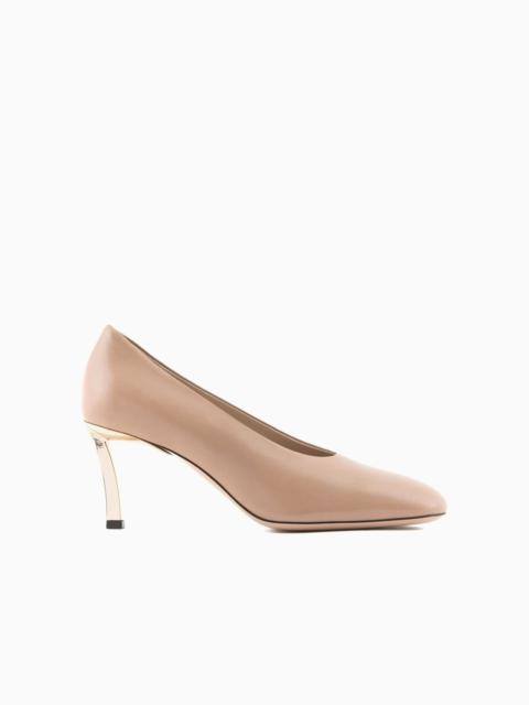 GIORGIO ARMANI Nappa leather court shoes