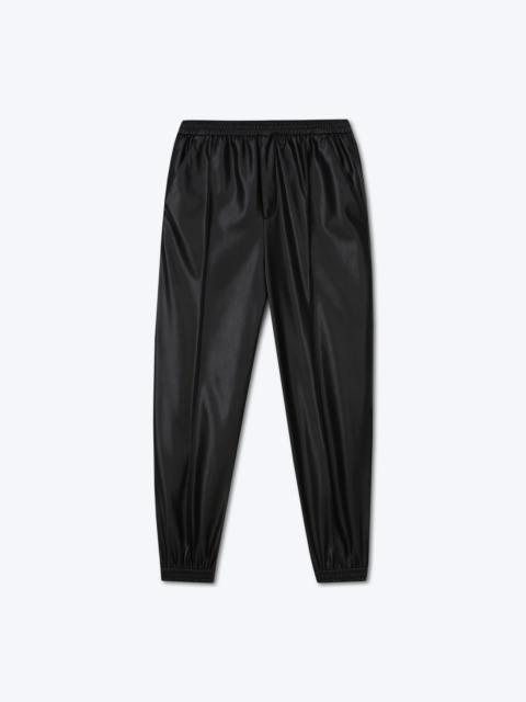 Nanushka VITOR - OKOBOR™ alt-leather elasticated trousers - Black