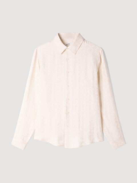 Sandro SQUARE CROSS LOOSE-FIT SHIRT