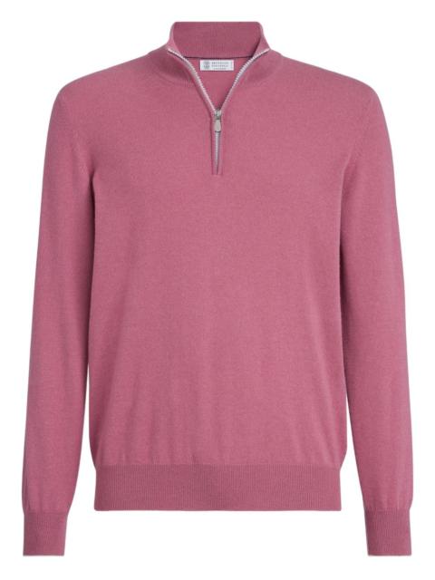 Brunello Cucinelli half-zip cashmere sweater