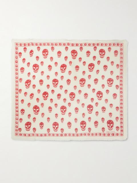 Alexander McQueen Printed Wool Scarf