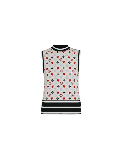 Louis Vuitton Game On Contrast Stripe Sleeveless Pullover 