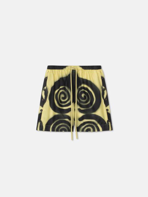 Nanushka Printed Silk-Twill Shorts