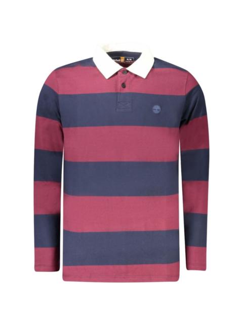 Timberland striped long-sleeved polo shirt