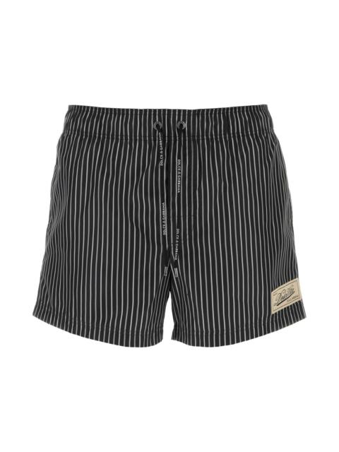 Dolce & Gabbana Printed Polyester Swimming Shorts