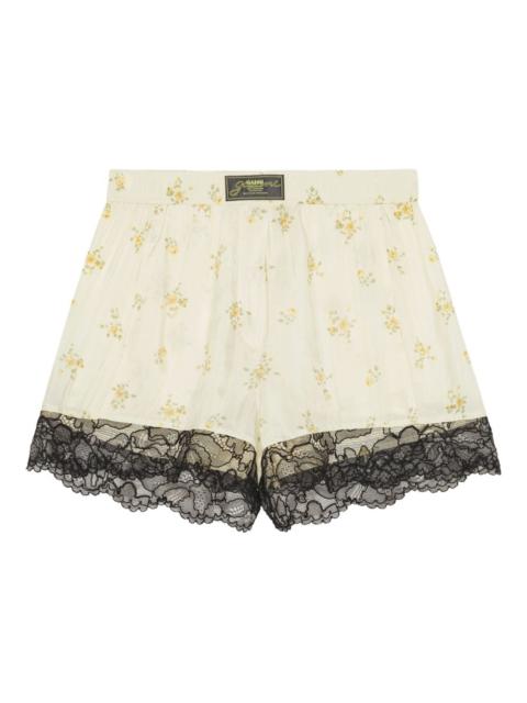 GANNI floral-print shorts