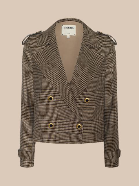 L'AGENCE Xoey Cropped Trench Coat