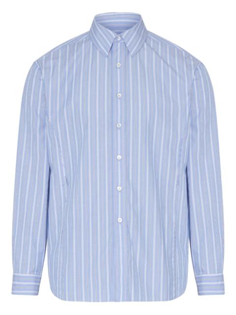 Maison Margiela striped long-sleeved shirt