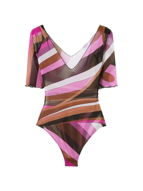 Iride-print bodysuit