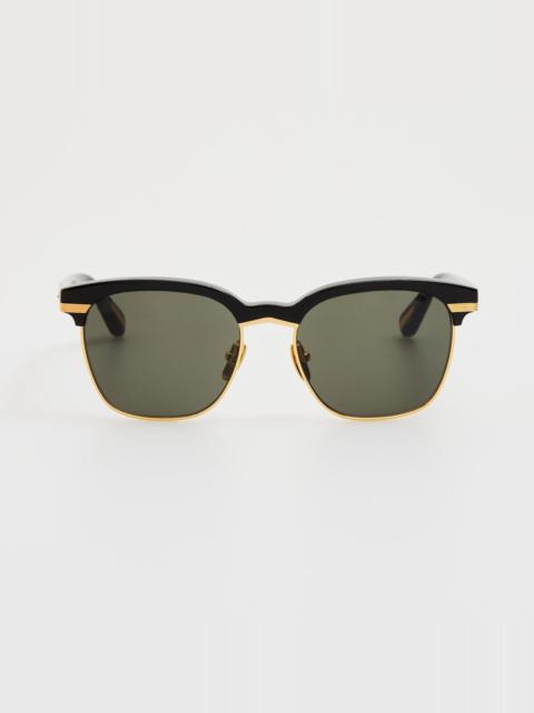 LINDA FARROW Darin Sunglasses in Black